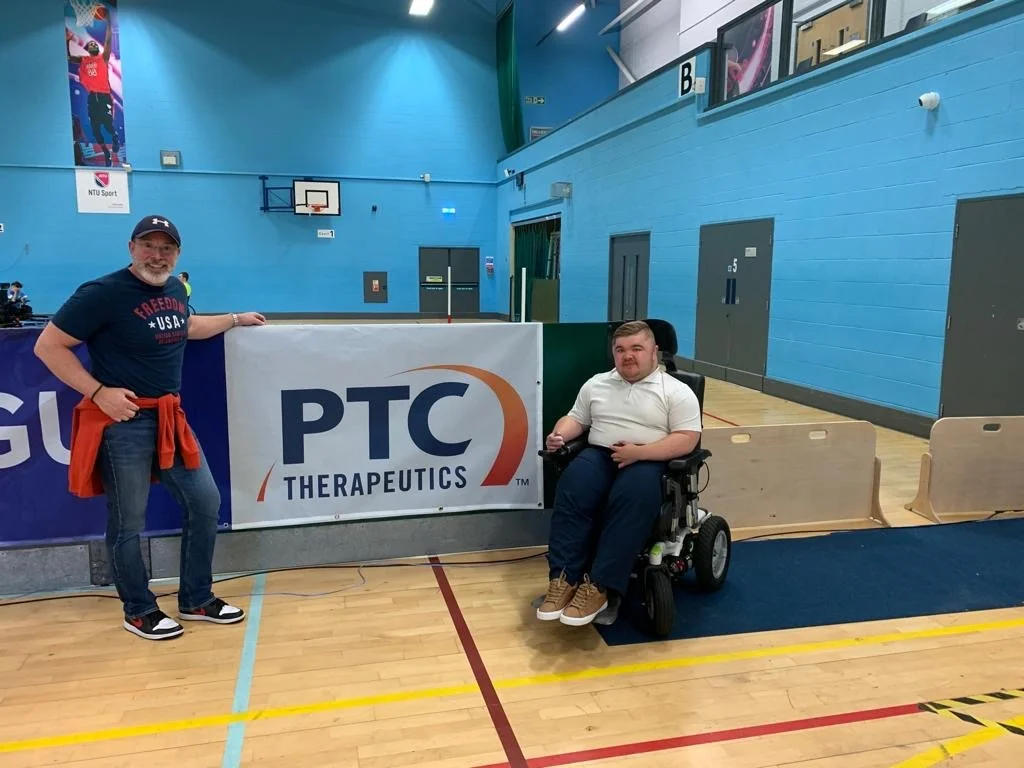 Ian and PTC employee Luke at a wheelchair football match